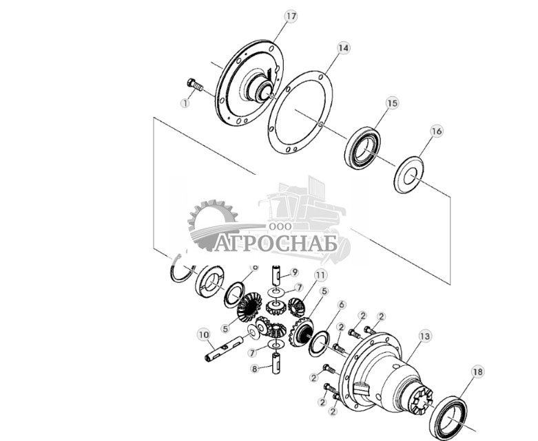 ГРУППА ДИФФЕРЕНЦИАЛА (YZ90500) ДЛЯ ВСЕХ МОДЕЛЕЙ - ST305157 289.jpg